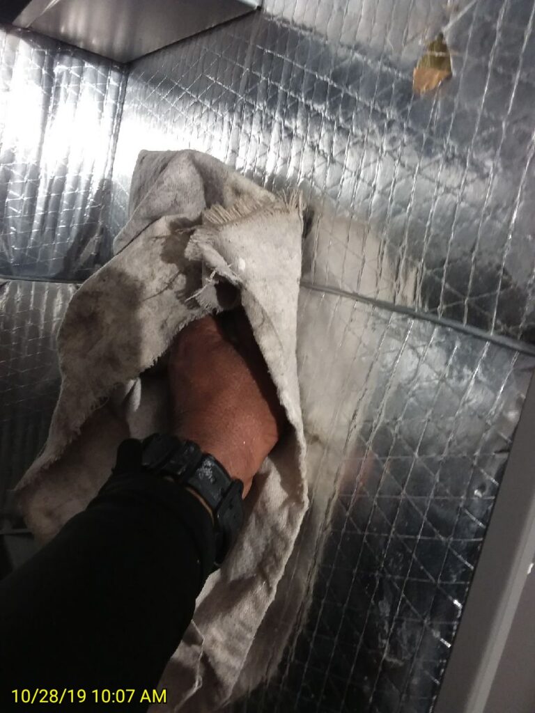 Air Handler Wipedown