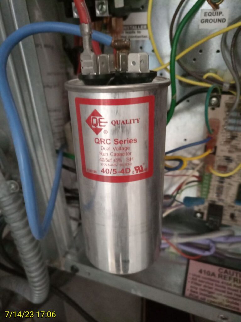 Capacitor replacement