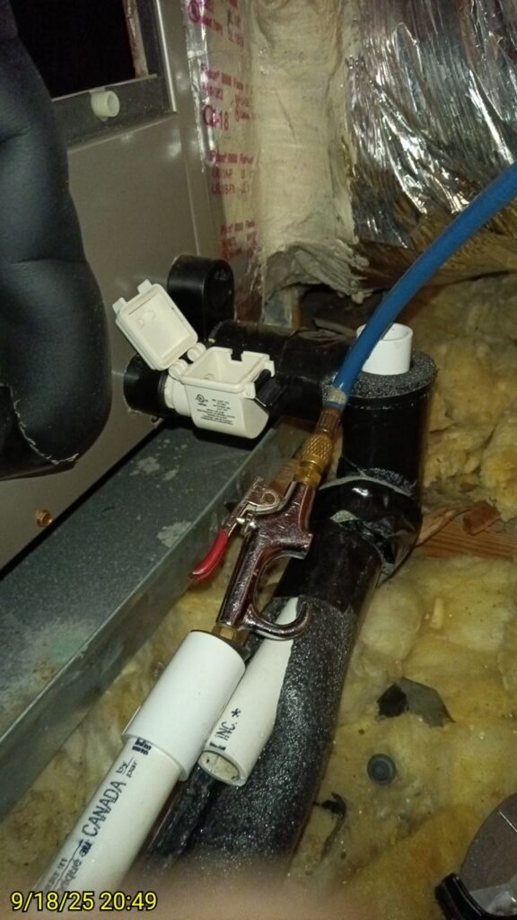 Attic Drainline Flush