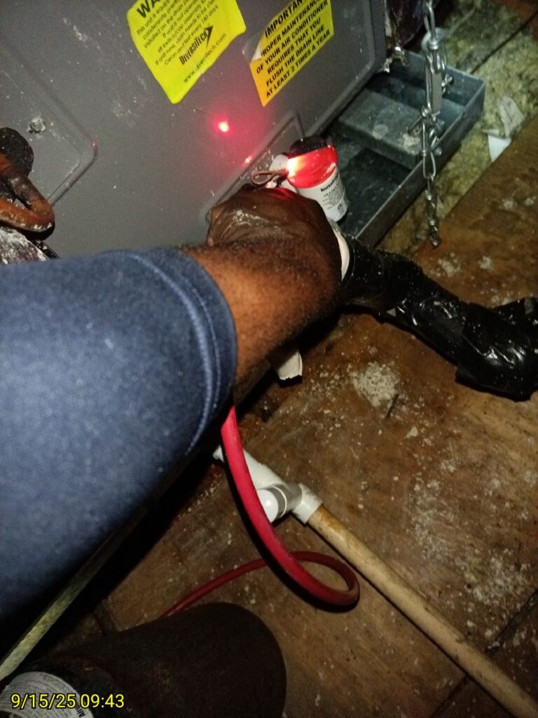 Attic Drainline Flush